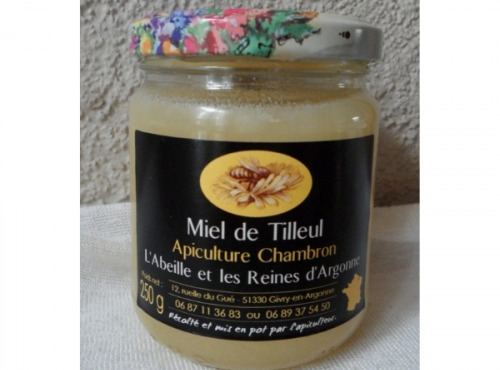 SCEA Apiculture Chambron L'Abeille et les reines d'Argonne - Miel De Tilleul De La Forêt D'argonne 250g