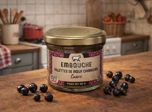 La Maison du Charolais - Rillettes de Bœuf Charolais au cassis 80g