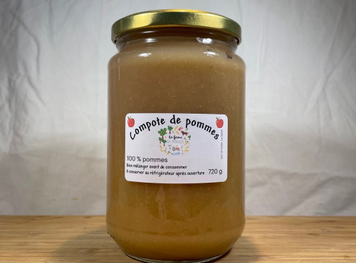 La Ferme des Prun'Elles - Compote de pommes 720 g