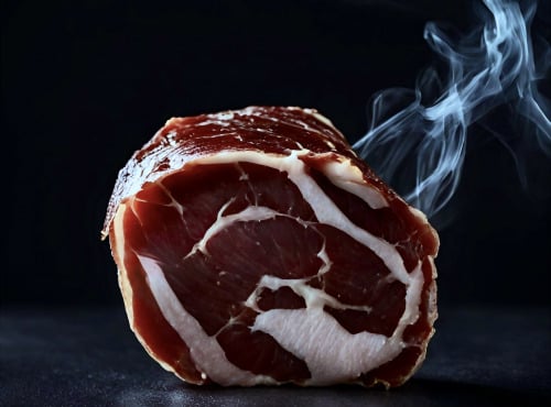 Thierry Salas, fumage artisanal - Coppa de porc noir séchée et fumée - Tranchée sous vide - 100 G