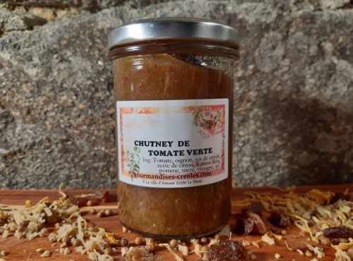 Gourmandises Créoles - Chutney de Tomate verte - Douceur acidulée