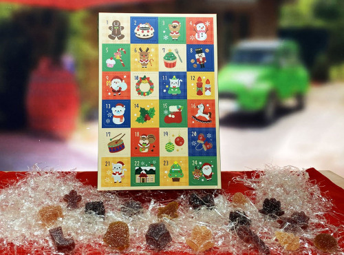 Les Perles Rouges - [Précommande] Calendrier de l'Avent MERRY CHRISMAS (Joyeux Noël) Chicatines (pâtes de fruits) Les perles rouges
