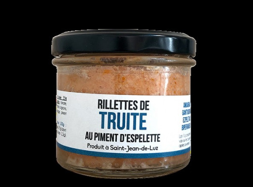 ONAKE - Le Fumoir du Pays Basque - Rillettes Truite du Pays Basque au Piment d'Espelette x15