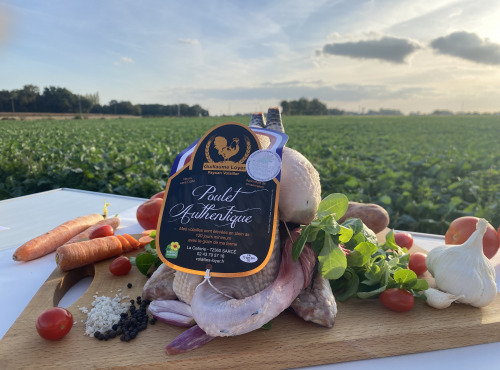 Les Volailles Loyer - Poulets Fermiers Authentiques par 6 (colis de 14 kgs) PAC - Entre 2,2 kgs et 2,6 kgs