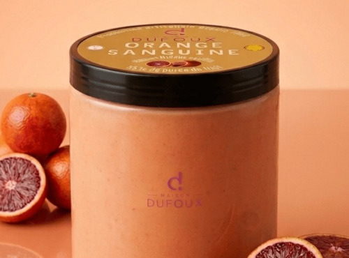 Maison Dufoux - Glace orange sanguine 55% de purée de fruit