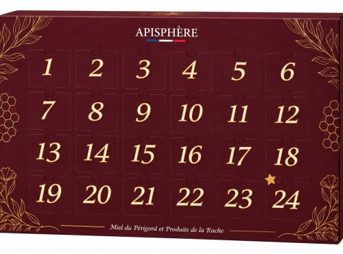 Apisphère - Calendrier de l'avent miels & produits de la ruche