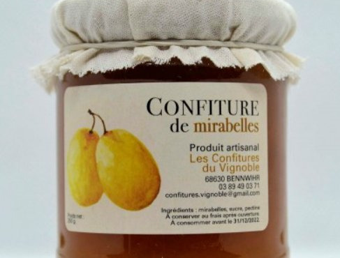 Maison Schmid - Confiture de Mirabelles - Les Confitures du Vignoble