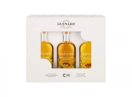 Huilerie Maison Guénard - COFFRET 100 % Français - 3x9 CL NOIX/NOISETTE/AMANDE