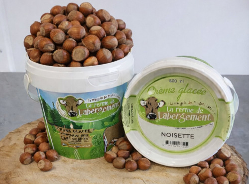 La Ferme de Labergement - Crème glacée 500 ml Noisette