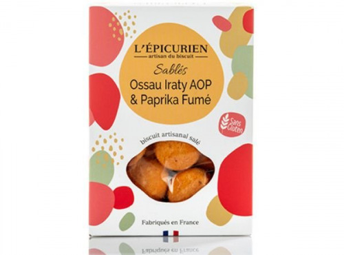 L'Epicurien - Sablés Ossau Iraty AOP & Paprika Fumé - 120g