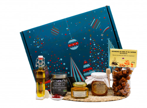 Le safran - l'or rouge des Ardennes - Coffret NOEL cadeau "Douceurs Sucrées"