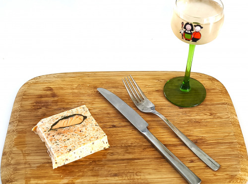 Traiteur Gourmet d'Alsace - Terrine de Truite Alsacienne classique 2 tranches 200Gr