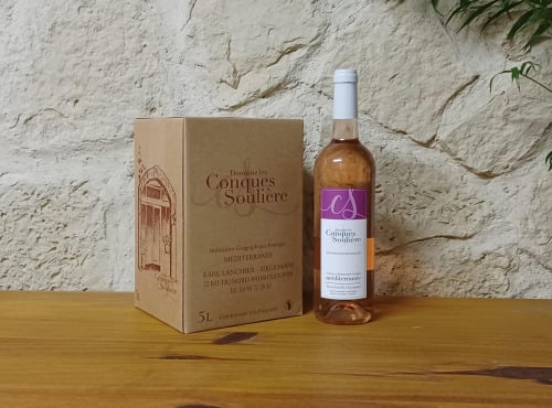 Domaine Les Conques Soulière - Fontaine à vin Rosé SEC  / BIB IGP Méditerranée - 5L