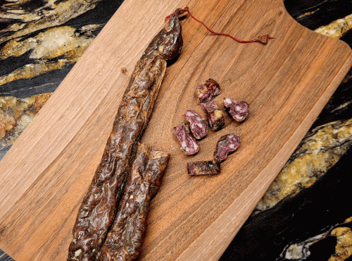 Maison Biau - Saucisse sèche de foie de porc noir 250g