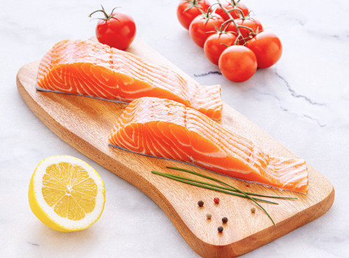 Poissonnerie La Piriacaise - Pavé de saumon frais lot de 1kg