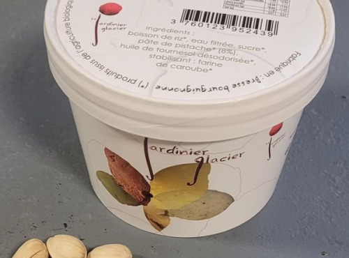Le Jardinier Glacier - LOTS DE 2 POTS GLACE VEGETALE  BOISSON RIZ PISTACHE