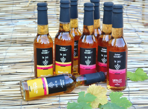 Maison Goubet - Lot de 4 jus de cépage sémillon pétillant et 4 jus de cépage merlot pétillants BIO