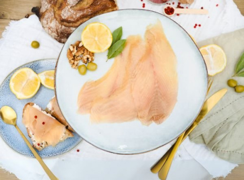 Les Viviers Cathares - Truite fumée filet entier tranchée BIO - 550g