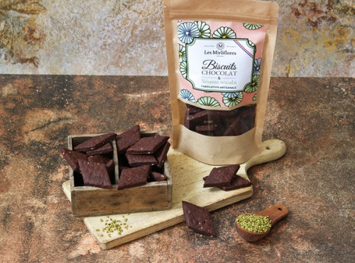 Les Mirliflores - Biscuits cacao et sésame au wasabi 120g