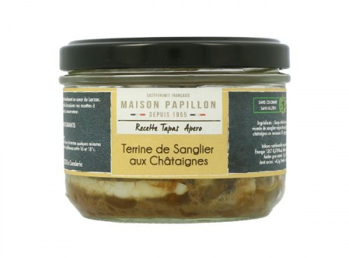 Maison PAPILLON - Artisan depuis 1955 - Terrine de Sanglier aux Châtaignes 160g