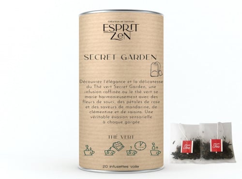 Esprit Zen - Thé Vert - Secret Garden - Boite de 20 Infusettes