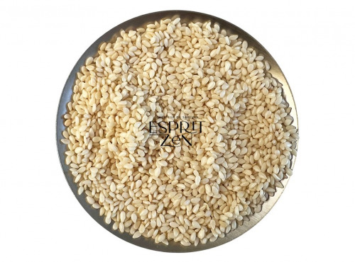 Esprit Zen - Graines de Sésame Blanc décortiquées - Sachet refermable de 400g