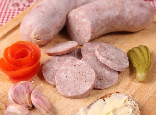 La Ferme du Louvier - Saucisson à l'ail nature 400g