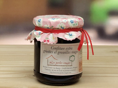 Les Perles Rouges - Confiture Extra De Griotte Et Groseille Rouge