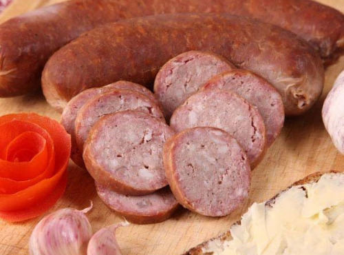 La Ferme du Louvier - Saucisson à l'ail fumé 400g