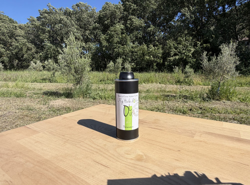 Le Moulin à Olives d’Éguilles - Huile d'Olive Fruité Vert - AOP Biologique - Bidon 250 mL