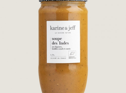 Karine & Jeff - Soupe des Indes - aux légumes, lentilles corail et cumin