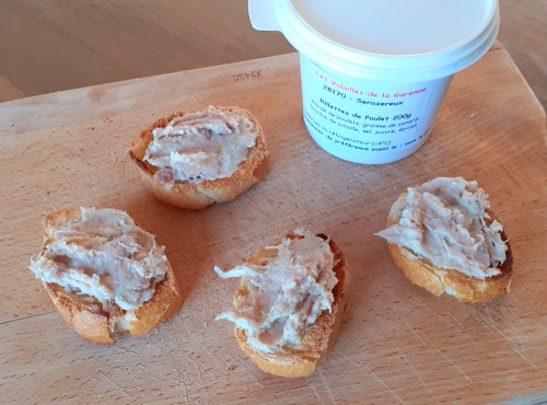 Les Volailles de la Garenne - Rillettes fraiche de poulet au Piment des îles
