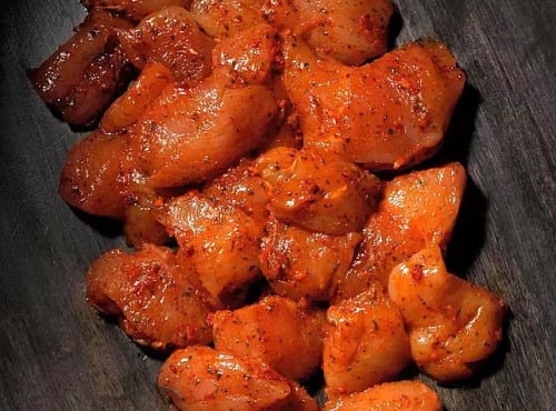 Ferme des Hautes Granges - Emincé de dinde au piment d'espelette pour plancha/pierrade - 500gr