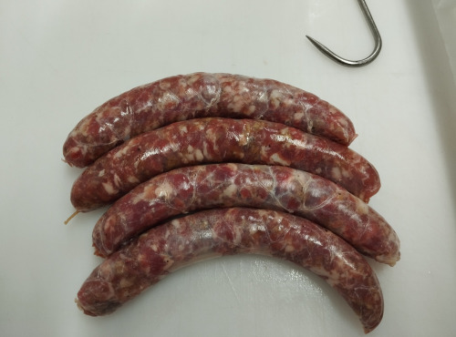 La Ferme du Montet - [SURGELE] - BARBECUE - GRILLADE - Saucisse de TOULOUSE - oignons - 450g - Porc Noir Gascon