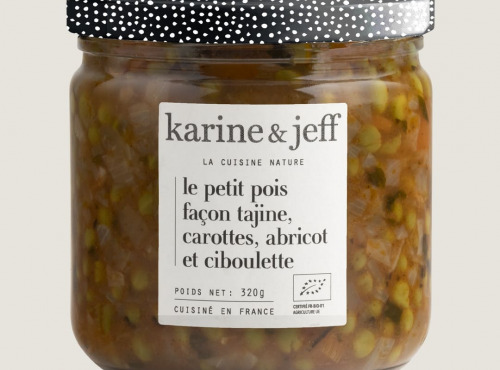 Karine & Jeff - Petit pois façon tajine, carottes, abricot et ciboulette 6x320g