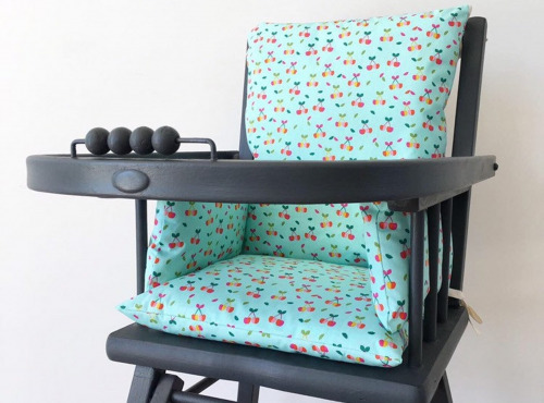 Timouny - Coussin chaise haute Blue Cherry