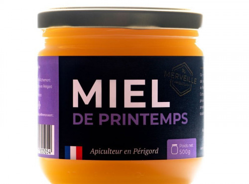 Merveille Apiculture - Miel de printemps crémeux x 6