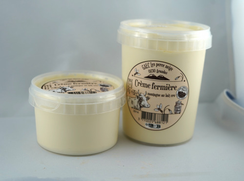 GAEC Les Perce-neige - Crème crue fermière de montagne 50cl