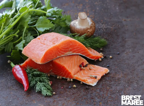 Brest Marée - Filet de saumon Écosse avec Peau - 500g