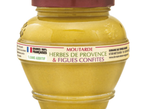Domaine des Terres Rouges - Moutarde aux Herbes de Provence et aux Figues Confites 55 g