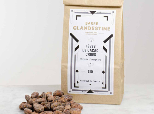 Barre Clandestine - Fèves de cacao crues - 200g