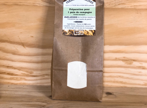 La Ferme des Collines - Lot De 5 Préparations Pour 1 Pain De Campagne - 100% Blés Anciens