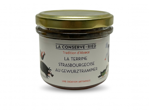 Les foies gras du Ried - Terrine strasbourgeoise au gewurztraminer 90 G
