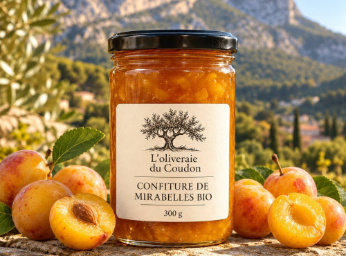 L'OLIVERAIE DU COUDON - CONFITURE DE MIRABELLES BIO 300GR