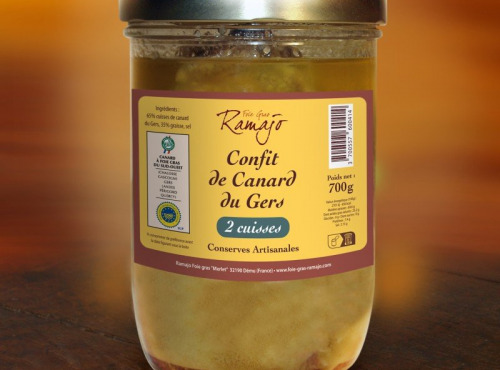 Maison Ramajo - Confit de canard  IGP Gers 2 cuisses 750g