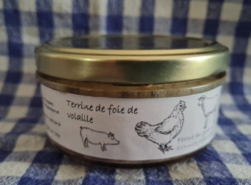 Ferme du Groin à L’Airbe - Terrine de foies de volailles 180g