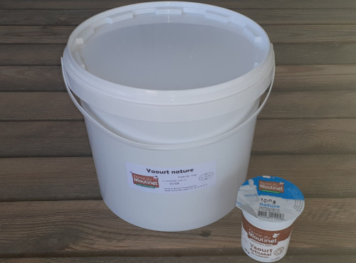 Ferme du Moulinet - Yaourt Fermier Nature Brassé extra doux - 5kg