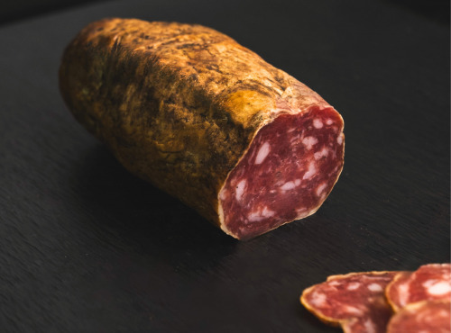Thierry Salas, fumage artisanal - Saucisson de porc noir fumé - Tranché, sous vide - 100 G