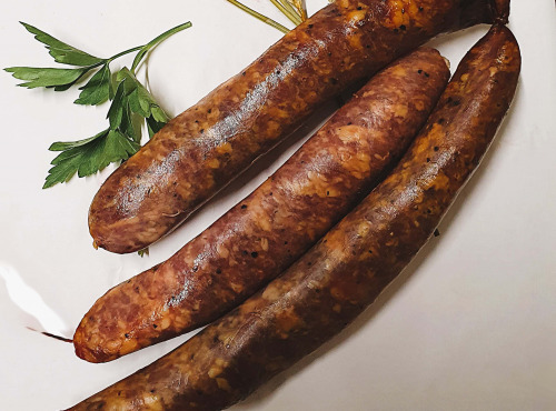 Ferme de la Paumerais - SAUCISSE FUMEE DE PORC - 500 Gr