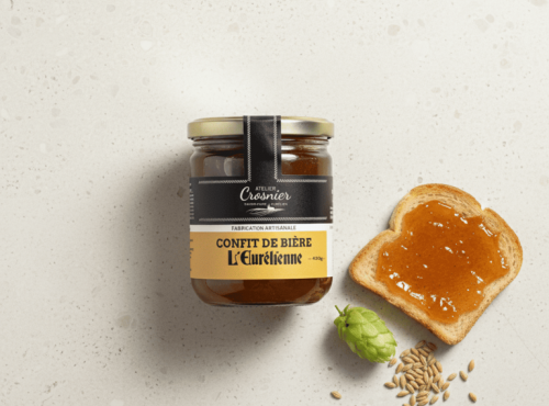 Bière L’Eurélienne – Brasserie de Chandres - Confit de bière L'Eurélienne - Atelier Crosnier 430g
